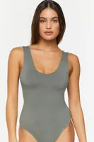 Women's Scoop-Neck Tank Bodysuit Tea