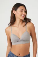 Women's Seamless Ruched Sweetheart Bralette in Castlerock Medium