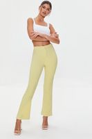 Women's Straight-Leg High-Rise Pants in Lime Large