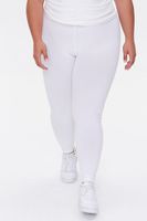 Women's Basic Organically Grown Cotton Leggings in White