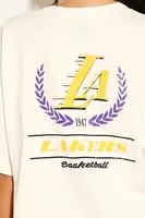 Women's Los Angeles Lakers Graphic T-Shirt in Cream