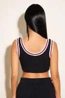 Women's Chicago Bulls Crop Top in Black Large