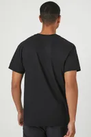 Men New York Apple Graphic Tee in Black, XXL