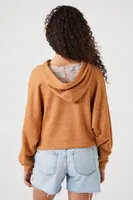 Women's Drop-Sleeve Hooded Top Rust