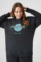 Women's Hard Rock Cafe Pullover in Charcoal, 3X