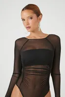 Women's Sheer Mesh Bodysuit