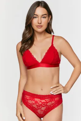 Women's Floral Lace Cheeky Panties