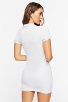 Women's Palm Beach Leisure Club Graphic Mini Dress in White Medium