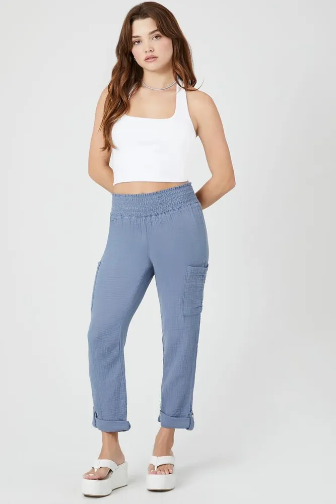 Women's Cuffed Straight-Leg Pants in