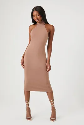 Women's Turtleneck Bodycon Midi Dress