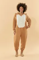 Women's Disney Bambi Pajama Jumpsuit Tan,