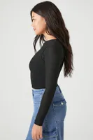 Women's Layered Combo Top in Black Small