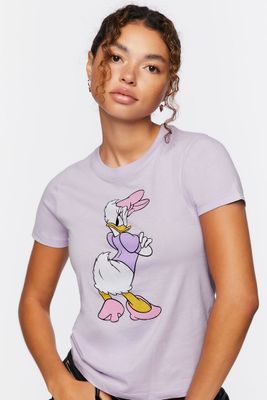 Women's Daisy Duck Graphic T-Shirt Lavender