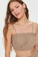 Women's Kendall + Kylie Cropped Cami in Taupe, XS