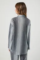 Women's Gradient Striped Shirt Grey