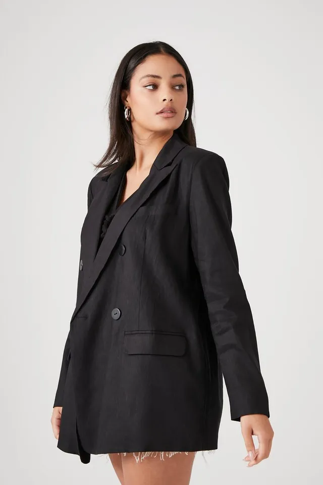 Lauren Ralph Lauren Women's Double-Breasted Satin Crepe Blazer