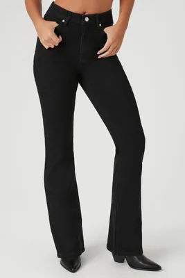 Women's Mid-Rise Bootcut Jeans Black,