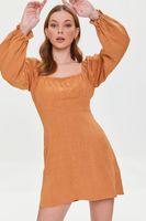 Women's Fit & Flare Mini Dress in Maple Large