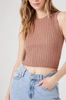 Women's Sweater-Knit Cropped Tank Top