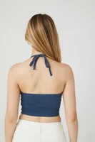 Women's Cropped Halter Top Medium