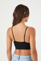 Women's O-Ring Seamless Bralette in Black Medium