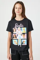 Girls Barbie Graphic T-Shirt (Kids) in Black, 11/12