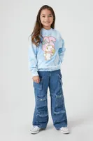 Girls Tie-Dye My Melody Pullover (Kids) in Blue, 11/12