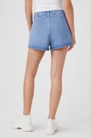 Women's High-Rise Denim Shorts in Medium Denim, 29