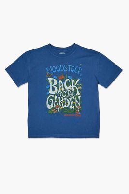 Kids Woodstock T-Shirt (Girls + Boys) in Blue, 13/14