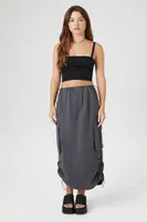 Women's Seamless Cropped Cami in Black Small