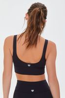 Women's Longline Sports Bra in Black, XS