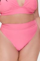 Women's High-Rise Bikini Bottoms in Pink, 0X