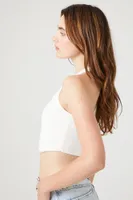 Women's Hook-and-Eye Tank Top in White, XL