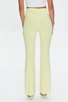 Women's Ruched High-Rise Pants in Pale Yellow Small