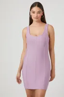 Women's Bandage Mini Dress in Sugarplum Large