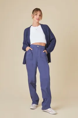 Women's Straight-Leg Uniform Pants in Navy Medium