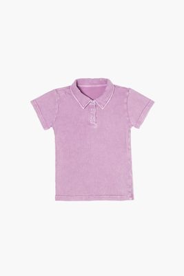 Girls Cotton Polo Shirt (Kids) in Purple, 11/12