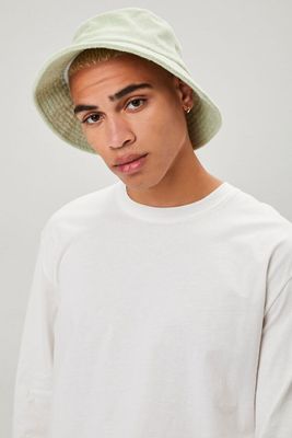 Men Terry Cloth Bucket Hat in Mint