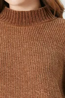 Women's Ribbed Mock Neck Sweater