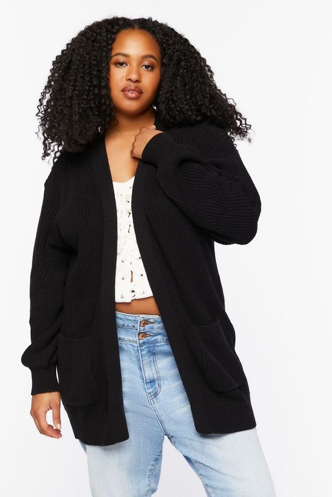 Forever 21 Women Open-Front Cardigan 