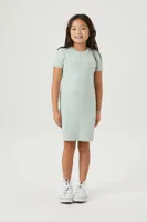 Girls T-Shirt Sweater Dress (Kids) in Mint, 9/10