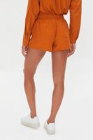 Women's Drawstring Pocket Shorts in Praline Small