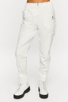 Women's Twill Mid-Rise Joggers in Vanilla Medium