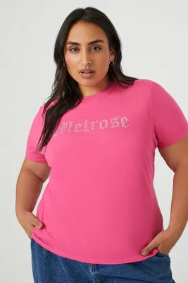 Women's Melrose Graphic T-Shirt in Pink, 2X