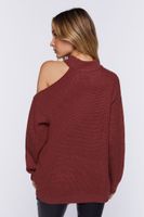 Women's Asymmetrical Open-Shoulder Sweater Small