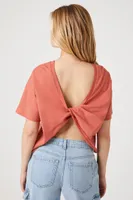 Women's Twist-Back Cropped T-Shirt