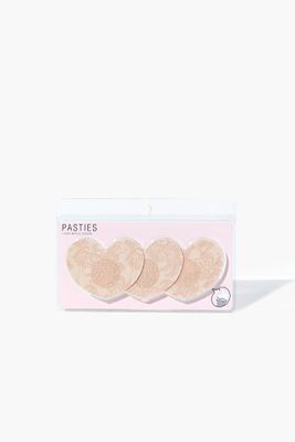 Heart Nipple Cover Pasties in Nude