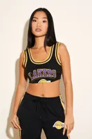 Women's Los Angeles Lakers Crop Top in Black Small