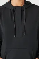 Women's Active Drop-Sleeve Hoodie Black