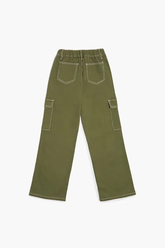 Girls Twill Cargo Pants (Kids)
